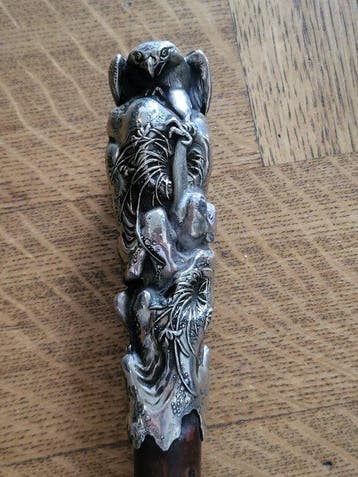 Wandelstok - Hout - Japans antieke wandelstok - Muneharu, Antiek en Kunst