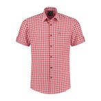 Kurzarm rot/weiß, mit Stickerei, Hobby en Vrije tijd, Verzenden, Nieuw