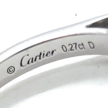 Cartier - Bague Platine - solitaire, Bijoux, Sacs & Beauté