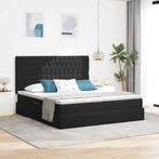 vidaXL Bed met LED-stripverlichting Zwart 180 x 200 cm, Huis en Inrichting, Slaapkamer | Bedden, Verzenden, Nieuw
