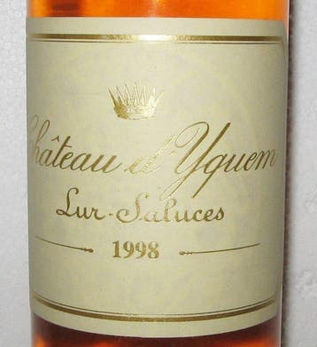 1998 Château dYquem - Sauternes 1er Cru Supérieur - 1 Halve