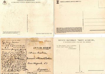 Italië - Militaria - ILLUSTRATOREN - Ansichtkaart album (50), Gelopen
