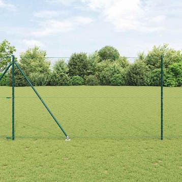 vidaXL zeshoekig gaasgek met palen 50 x 1,6 m PVC-Coated, Tuin en Terras, Verzenden, Nieuw