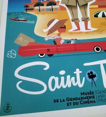 Monsieur Z - Saint tropez - Poster Musée de la gendarmerie-, Antiquités & Art