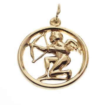 Gouden hanger van Cupido (Hanger of bedel), Ophalen of Verzenden, Gebruikt, Goud, Overige merken
