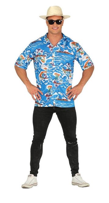 Hawaii Blouse Heren, Verzenden, Nieuw