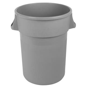 Afvalbak | Kunststof (Grijs) | 120L | Open | Ø620x695(h)mm, Zakelijke goederen, Verzenden, Nieuw in verpakking