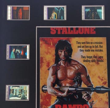 Rambo First Blood part II - Framed Film Cell Display, Collections