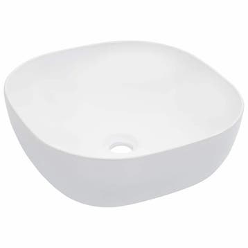 vidaXL Wastafel 42,5x42,5x14,5 cm keramiek wit, Verzenden, Nieuw
