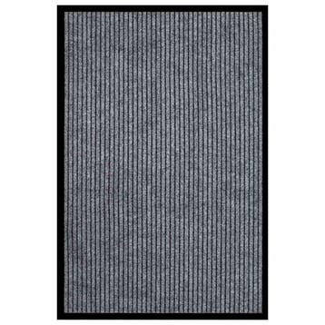 vidaXL Deurmat 80x120 cm gestreept grijs, Verzenden