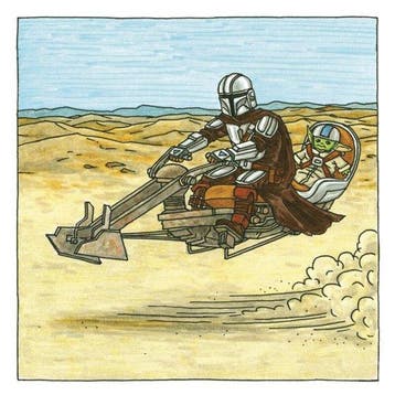 The Mandalorian and child 9781797223698 Jeffrey Brown, Verzenden, Jeffrey Brown