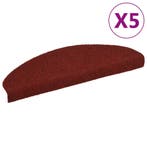 vidaXL Trapmatten Zelfklevend 5 stuks 65x21x4 cm Bordeaux, Verzenden