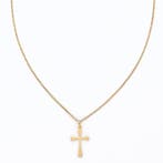 Collier - 14 carats Or jaune - Croix