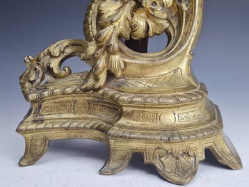 Vuurbok (2) - Verguld brons - Rococo-stijl