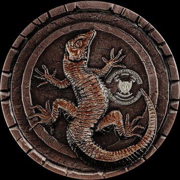 Cameroun. 2000 Francs 2025 The Basilisk - Glow in dark 2 oz