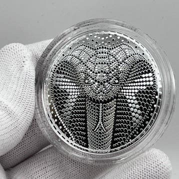 Niue. 5 Dollars 2025 – Year of the Snake – 2 oz Silver coin
