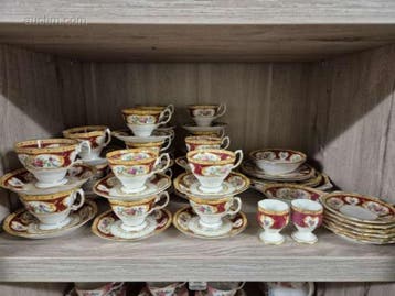 45-delig porseleinen koffie-/theeservies Royal...