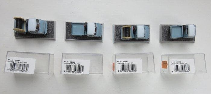 Brekina 1:87 - Camion miniature (12) - Assortment of Esso, Hobby en Vrije tijd, Modeltreinen | H0