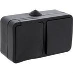 Q-LINK Wandcontactdoos 1-voudig met Wisselschakelaar, IP54,, Verzenden, Nieuw