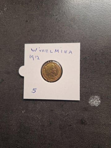 Nederland. Wilhelmina. 5 Gulden 1912