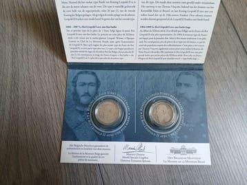 Belgique. Léopold II. 1 Franc coincard (Sans prix de