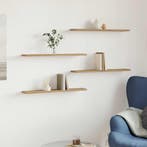 vidaXL Wandschappen 4 st 60x20x1,5 cm bewerkt hout, Verzenden, Nieuw