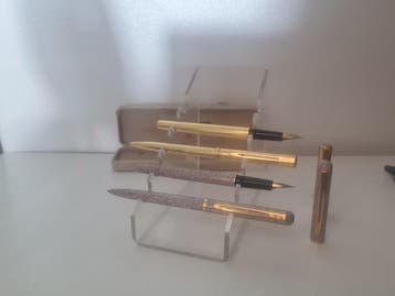 Waterman - SLIM en métal plaqué or et marbré moucheté - Sans, Collections