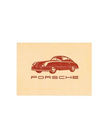 1950 PORSCHE 356 BROCHURE DUITS, Ophalen of Verzenden, Nieuw