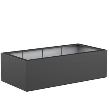 Polyester plantenbak 200x100x60cm - Met bodem, Kunststof, 100 cm of meer, Nieuw, 60 cm of meer