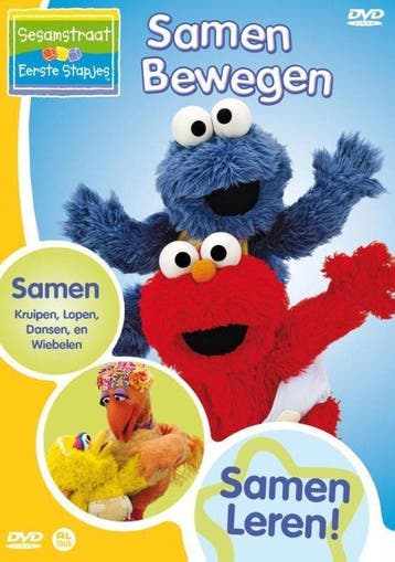 Sesamstraat eerste stapjes samen bewegen (dvd tweedehands, Ophalen of Verzenden, Nieuw in verpakking
