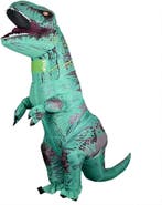 KIMU® Opblaas Kostuum Kinderen T-Rex Groen 110 116 122 128 1, Ophalen of Verzenden, Nieuw