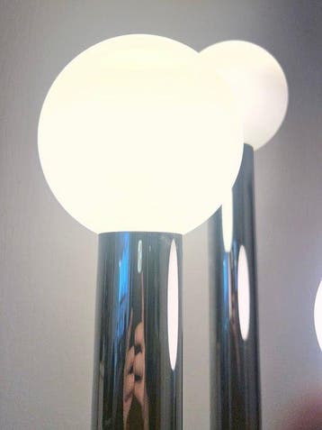 Lampe - Opaline, Acier