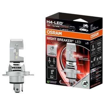 Osram H4 Night Breaker LED Speed 450 Motorfiets Lamp, Verzenden