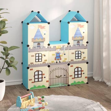 Kinderopbergkast blauw | Tweede kansje | OP = OP, Kinderen en Baby's, Kast, Verzenden, 105 cm of meer, Minder dan 50 cm