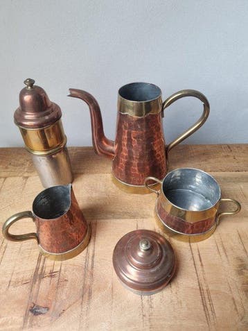 anders - anders - Theepot (3) - anders - Koper, Messing -, Antiek en Kunst