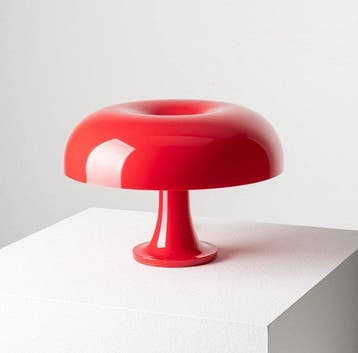 Artemide - Giancarlo Mattioli - Lampe - Nessino Rosso - ABS, Antiquités & Art