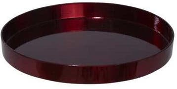 Onderbord Dienblad Rond Rood 27 cm, Huis en Inrichting, Nieuw
