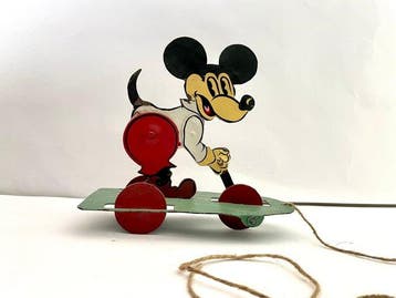 Unknown - Blikken speelgoed - Mickey Mouse pull toy -