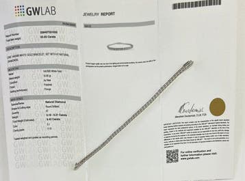 Sans prix de réserve - Bracelet de tennis - 14 carats Or