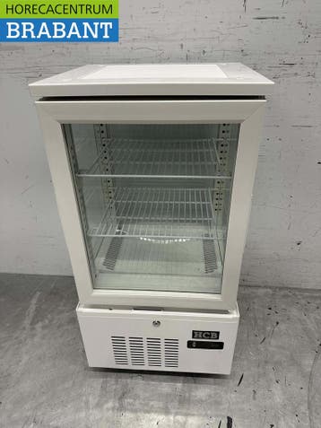 HCB Koelvitrine Gebaksvitrine Wit 56 liter 230V Horeca, Ophalen of Verzenden