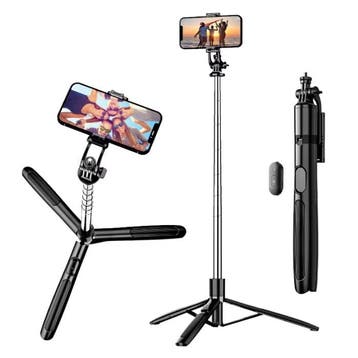 Q05 Selfie Stick Tripod - Intrekbare Vlog Statief, Verzenden