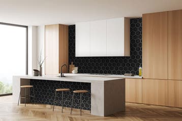 Wandtegel Zwart 10,8x12,4cm (Muurtegels, Afbouwmaterialen), Doe-het-zelf en Bouw, Tegels, Nieuw, Minder dan 20 cm, 10 m² of meer