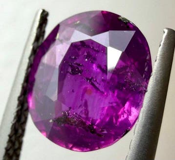 1 pcs Violet Saphir - 2.63 ct - GRS (Laboratoire Gem, Bijoux, Sacs & Beauté, Pierres précieuses