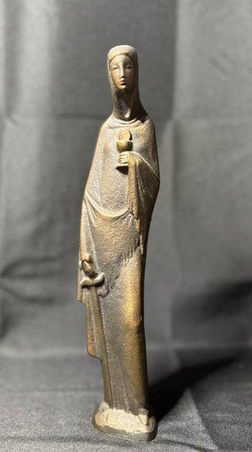 sculptuur, Saint Barbara with Eucharist & Sword - 28 cm -, Antiek en Kunst