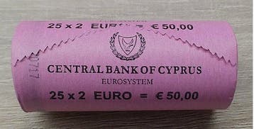 Cyprus. 2 Euro 2017 Paphos (25 coins) in Roll (Zonder