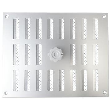 Aluminium afsluitbaar schuifrooster opbouw 245 x 195mm - ALU, Doe-het-zelf en Bouw, Verzenden, Nieuw