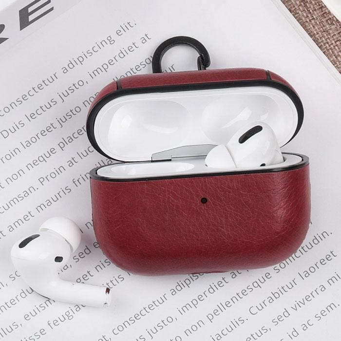 Leren Luxe Hoesje voor AirPods Pro - Leather Skin AirPod, Télécoms, Téléphonie mobile | Housses, Coques & Façades | Marques Autre