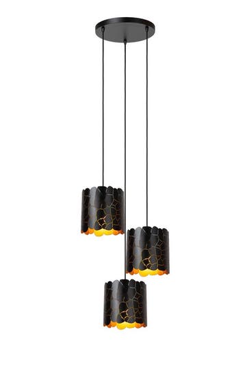 Hanglamp Lucide ALMELO -  - 3xE27 - Zwart, Verzenden, Nieuw