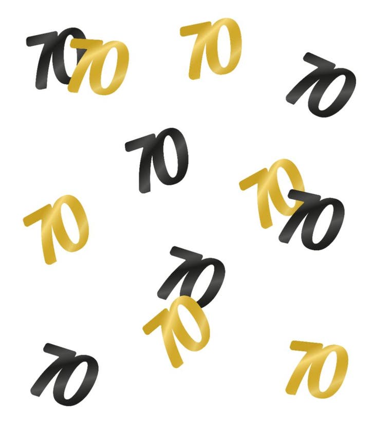 Tafelconfetti 70 Jaar 20gr, Hobby & Loisirs créatifs, Articles de fête, Envoi