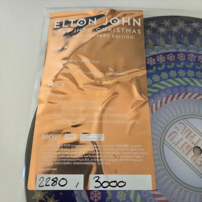 Elton John - Step Into Christmas - Limited to 3000 -, Cd's en Dvd's, Vinyl Singles